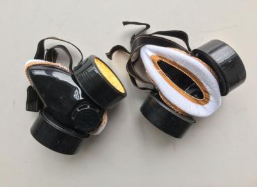 Маска гумена противопрахова с два филтъра 010265