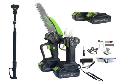 К-т. акумулаторна лозарска ножица и резачка с удължител С ГАРАНЦИЯ 010318