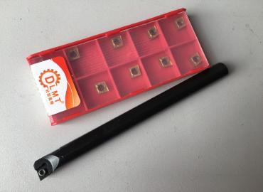 Стругарски нож 10х10 със сменяеми пластини 10бр 010579