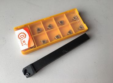 Стругарски нож 10х10 със сменяеми пластини 10бр 010582