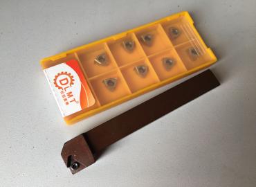 Стругарски нож 12х12 със сменяеми пластини 10бр 010589