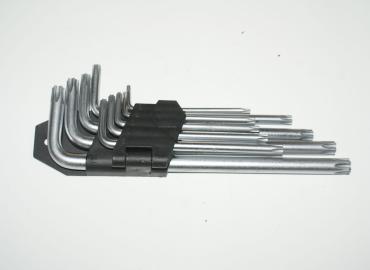 К-т. TORX Г-образни Т10-Т50 9бр удължени 010866