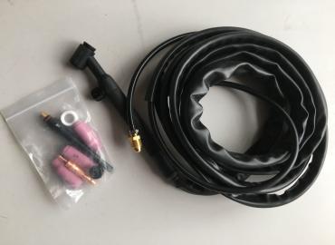 Шланг за ръчно ТИГ-ВИГ заваряване Аргонова ръкохватка /шланг за TIG заваряване 4м 02347